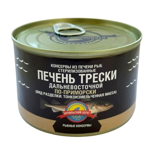 Печень трески дальневосточной «По-Приморски» - 240 г
