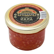 Икра лососевая горбуши «Корсаков» зернистая - 90 г