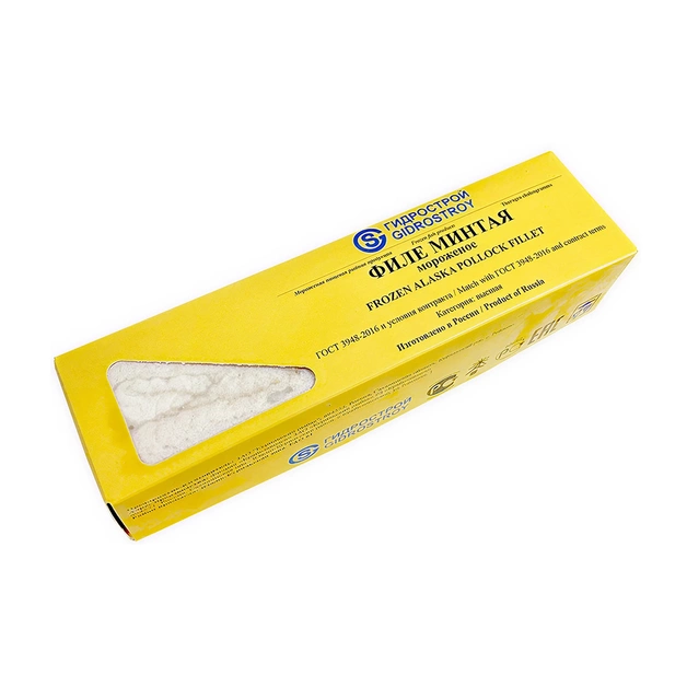 Филе минтая без кожи без костей замороженное «Гидрострой» - 1 кг