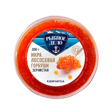 Икра Лососевая Горбуши Рыбное Дело Зернистая Камчатка 200г