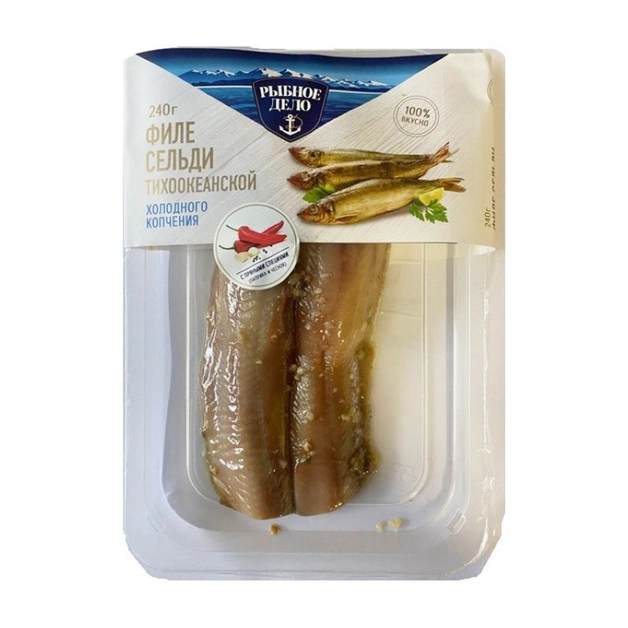 Филе сельди холодного копчения «Рыбное Дело» - 240 г