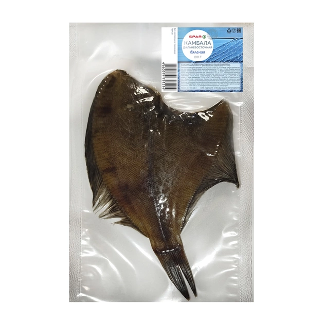 Камбала дальневосточная без головы вяленая - 100 г