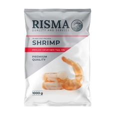Креветки очищенные 26/30 бланшированные без головы без вены с хвостом «Risma» - 1 кг