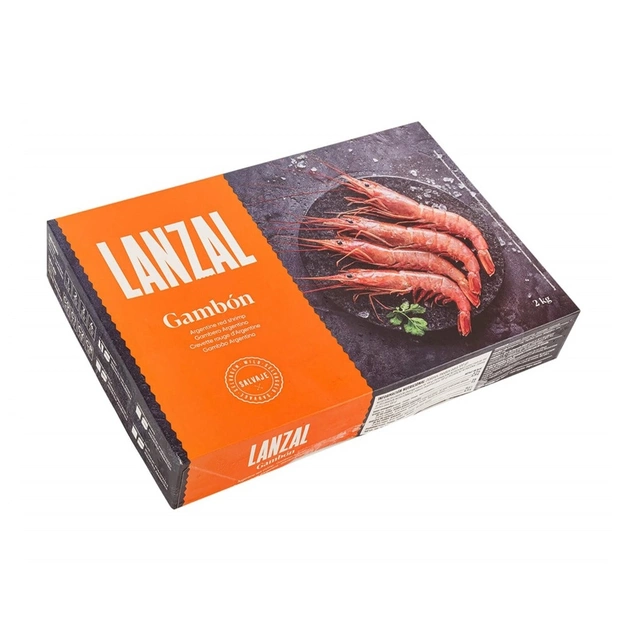 Лангустины L2 21/30 с головой свежемороженые «Lanzal», Аргентина - 2 кг