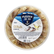 Сельдь филе-кусочки в масле «Рыбное Дело» - 150 г