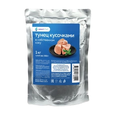 Тунец кусочками «Smart Chef» в собственном соку, Китай - 1 кг