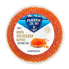 Икра лососевая нерки зернистая «Рыбное Дело» - 500 г